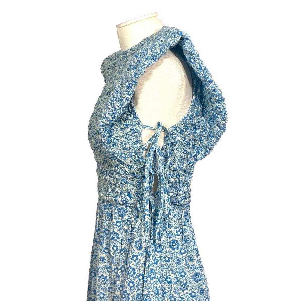 Sea New York Ida Smocked Dress SS22-087 Blue  XS New $450 - Picture 5 of 7
